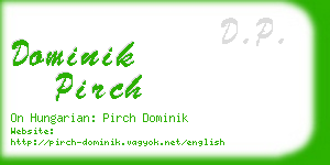 dominik pirch business card